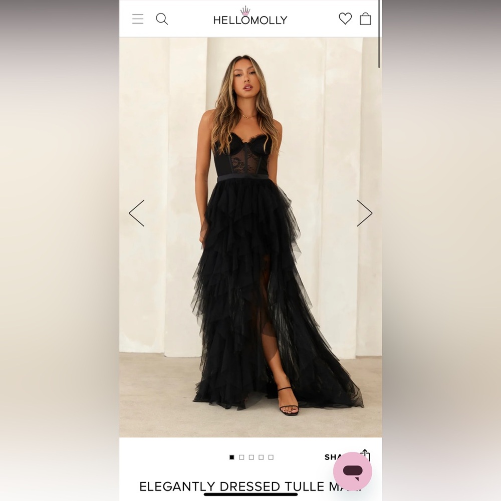 Hello Molly Elegantly Dressed Tulle Maxi Dress